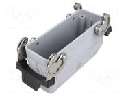 Enclosure: for HDC connectors; C-TYPE; size 104.27; PG21; angled ILME