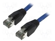 Patch cord; S/FTP; Cat 8.1; stranded; Cu; LSZH; blue; 15m; 26AWG LOGILINK