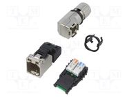 Plug; RJ45; PIN: 8; Cat: 6a,Class EA; shielded; gold-plated; 5÷9mm WEIDMÜLLER