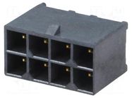 Connector: wire-board; socket; male; PIN: 8; Mega-Fit; straight MOLEX