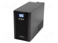 Power supply: UPS; 2.4kW; 3kVA; 230V; 190x467x335.5mm; 9Ah; 8h IPS