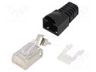 Plug; RJ45; PIN: 8; Cat: 6a,Class EA; shielded; gold-plated; IP20 WEIDMÜLLER