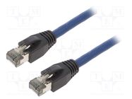 Patch cord; S/FTP; Cat 8.1; stranded; Cu; LSZH; blue; 0.5m; 26AWG LOGILINK