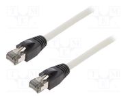 Patch cord; S/FTP; Cat 8.1; stranded; Cu; LSZH; grey; 0.5m; 26AWG LOGILINK