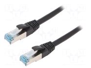 Patch cord; RJ45 plug,both sides; S/FTP; 6a; stranded; Cu; 15m; PUR LOGILINK