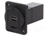 Coupler; mini DisplayPort socket,both sides; FT; 19x24mm CLIFF
