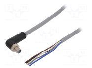 Cable: for sensors/automation; M12; PIN: 5; angled; 3m; plug; 63VDC MURRELEKTRONIK