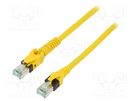 Patch cord; S/FTP; 6a; stranded; Cu; PUR; yellow; 10m; 27AWG; Cores: 8 HARTING