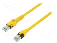Patch cord; RJ45 plug,RJ45 plug movable up/down ±90°; S/FTP; 6a HARTING
