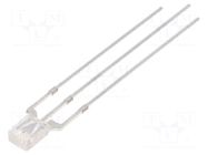 LED; yellow/blue; rectangular; 2x3.2x4.15mm; bicolour; 100°; 30mA OPTOSUPPLY
