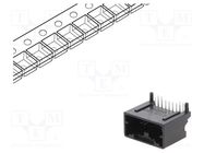 Connector: automotive; socket; male; Mini50; on PCBs; PIN: 12; black 