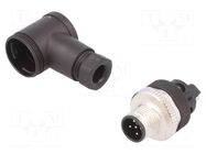 Connector: M12; plug; PIN: 5; male; angled 90°; screw terminal WEIDMÜLLER