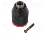 Drill holder; 1.5÷13mm; L: 72.4mm; metal; single sleeve 