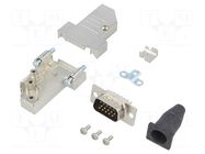 Connector: D-Sub; PIN: 15; plug; male; soldering; for cable; black ENCITECH