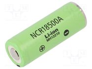 Re-battery: Li-Ion; 18500; 3.7V; 2040mAh; Ø18.6x50mm; 3.8A PANASONIC
