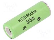 Re-battery: Li-Ion; 18500; 3.7V; 2040mAh; Ø18.6x50mm; 3.8A PANASONIC