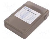 Hard discs housing: 3,5"; plastic; black LOGILINK