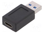 Adapter; USB 3.0; USB A plug,USB C socket GOOBAY