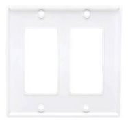 FACEPLATE, DECORA STYLE, ABS, WHITE