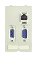 DATA MODULE INSERT, CAT5E, RJ45 DB9 FXM
