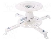 Holder; 25kg; white; Arm len: 135mm; Mount.hole diam: 80÷500mm LOGILINK