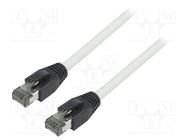 Patch cord; S/FTP; Cat 8.1; stranded; Cu; LSZH; grey; 2m; 26AWG LOGILINK