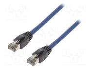 Patch cord; RJ45 plug,both sides; S/FTP; Cat 8.1; stranded; Cu; 5m LOGILINK