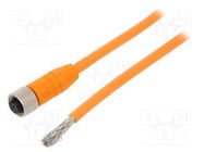 Connection lead; M12; PIN: 5; straight; 2m; plug; 60VAC; 4A; RKTS LUMBERG AUTOMATION