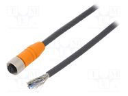 Connection lead; M12; PIN: 5; straight; 2m; plug; 60VAC; 4A; RKTS 