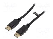 Cable; DisplayPort plug,both sides; DisplayPort 1.4; 2m; black LOGILINK