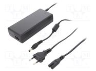 Power supply: switching; 12VDC; 7A; Out: 5,5/2,5; 84W; 220÷240VAC QOLTEC