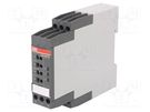 Module: voltage monitoring relay; for DIN rail mounting; DPDT ABB