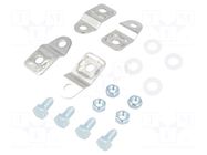 Wall mounting element; brass; for enclosures; Plating: nickel RITTAL