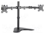 Monitor holder; 8kg; 13÷32"; Arm len: 460mm; for two monitors LOGILINK