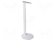 Headphone stand; white; aluminium; 98x100x276mm LOGILINK