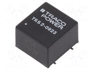 Converter: DC/DC; 2W; Uin: 4.5÷13.2VDC; Uout: 15VDC; Uout2: -15VDC TRACO POWER