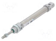 Round cylinder; Piston diam: 16mm; Piston stroke: 80mm; 1÷10bar PNEUMAT