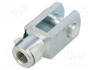 Piston rod clevis; Thread: M12x1,25; 40mm; Kit: clip,bolt 