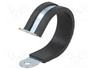 Fixing clamp; ØBundle : 35mm; W: 15mm; steel; Cover material: EPDM MPC INDUSTRIES