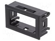 Frame for enclosure; black; Body dim: 29x47.7x20mm MASZCZYK