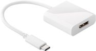 USB-C™ to DisplayPort™ Adapter, white, 0.2 m - USB-C™ plug <-> DisplayPort™ socket