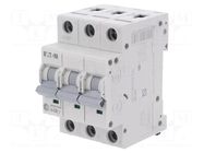 Circuit breaker; 230/400VAC; Inom: 6A; Poles: 3; Charact: C; 6kA EATON ELECTRIC