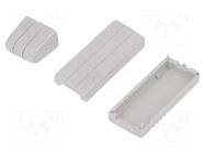 Enclosure: for USB; X: 20mm; Y: 66mm; Z: 12mm; ABS; grey MASZCZYK