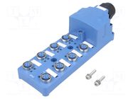 Distribution box; M12; PIN: 5; socket; 24VDC; 7A; PT; IP52; IN: 8 AUTONICS