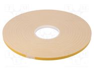 Tape: fixing; W: 9mm; L: 50m; Thk: 1.15mm; double-sided; acrylic; 200% TESA