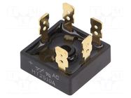 Bridge rectifier: three-phase; Urmax: 1kV; If: 25A; Ifsm: 400A; THT YANGJIE TECHNOLOGY
