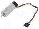Motor: DC; with encoder,with gearbox; HP; 12VDC; 5.6A; 290rpm POLOLU