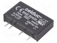 Relay: solid state; SPST-NO; Ucntrl: 8÷30VDC; 5A; 12÷280VAC; SKB CELDUC