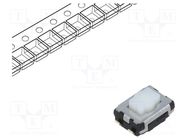 Microswitch TACT; SPST; Pos: 2; 0.02A/15VDC; SMT; none; 2.5mm; white PANASONIC