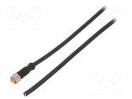 Cable: for sensors/automation; M8; PIN: 4; straight; 2m; plug; 60VDC LUTRONIC